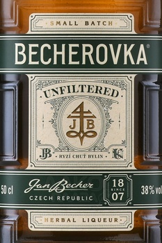 Becherovka Unfiltered - ликер Бехеровка Нефильтрованный 0.5 л