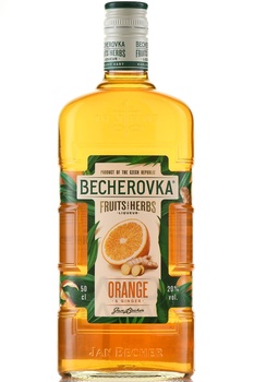 Becherovka Orange & Ginger - ликер Бехеровка Апельсин и Имбирь 0.5 л