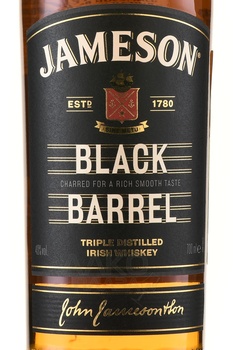 Jameson Black Barrel - виски Джемесон Блэк Баррел 0.7 л в п/у + бокал
