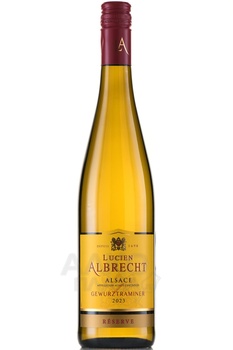 Lucien Albrecht Gewurztraminer Reserve Alsace AOC - вино Люсьен Альбрешт Гевюрцтраминер Резерв Эльзас 0.75 л белое полусухое