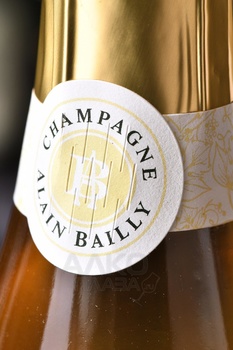 Champagne Alain Bailly Fleur De Vigne - шампанское Шампань Ален Байи Флёр де Винь 0.75 л белое брют