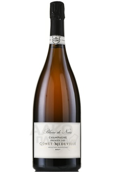 Gonet-Medeville Blanc de Noirs Premier Cru - шампанское Гонэ-Медевиль Блан де Нуар Премье Крю Брют 1.5 л белое брют