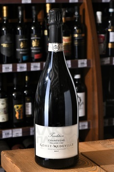 Gonet-Medeville Tradition Premier Cru - шампанское Гонэ-Медевиль Традисьон Премье Крю Брют 1.5 л белое брют