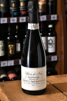 Gonet-Medeville Blanc De Noirs 1er Cru Brut - шампанское Гонэ-Медевиль Блан де Нуар Премье Крю Брют 0.75 л белое брют