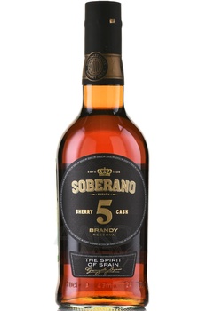 Soberano Reserva 5 years - бренди де херес Соберано Резерва 5 лет 0.7 л