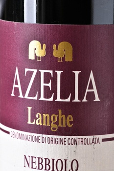Azelia Nebbiolo Langhe DOC - вино Адзелия Неббиоло Ланге 0.75 л красное сухое