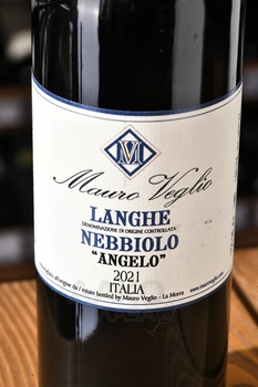 Mauro Veglio Langhe Nebbiolo Angelo - вино Мауро Веглио Ланге Неббиоло Анжело 2021 год 0.75 л красное сухое