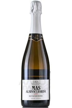 Alsina & Sarda Cava Brut Nature Reserva - вино игристое Альсина и Сарда Кава Брют Натюр Резерва 0.75 л белое брют натюр