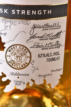 West Cork Cask Strength - виски Вест Корк Каск Стренгс 0.7 л в п/у