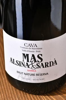 Alsina & Sarda Cava Brut Nature Reserva - вино игристое Альсина и Сарда Кава Брют Натюр Резерва 0.75 л белое брют натюр