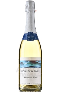 Mountain River Sauvignon Blanc - вино игристое Маунтэн Ривер Совиньон Блан 0.75 л белое экстра брют