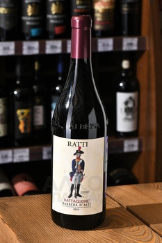 Renato Ratti Battaglione Barbera d’Asti DOCG - вино Ренато Ратти Баттальоне Барбера д’Асти 0.75 л красное сухое