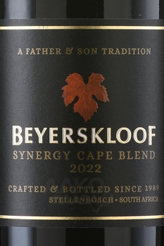 Beyerskloof Synergy Cape Blend - вино Бейерсклуф Синерджи Кейп Бленд 0.75 л красное сухое