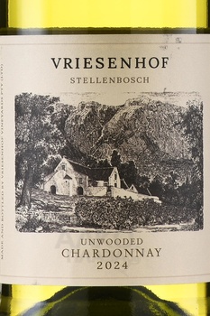 Vriesenhof Chardonnay Unwooded - вино Вризенхоф Шардоне Анвудед 0.75 л белое сухое