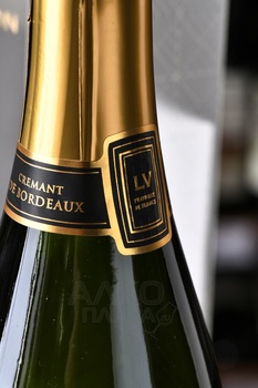 Louis Vallon Cremant de Bordeaux - вино игристое Луи Валлон Креман де Бордо 0.75 л белое брют в п/у прозрачная