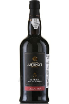 Justino’s Madeira Finest Medium Rich 5 Years Old - Жустинос Мадера Файн Медиум Рич 5 лет 0.75 л
