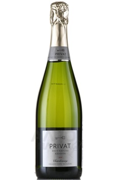 Cava Privat Reserva Chardonnay - вино игристое Кава Приват Резерва Шардоне 0.75 л белое брют натюр