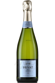 Cava Privat Reserva - вино игристое Кава Приват Резерва 0.75 л белое брют