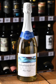 Mountain River Pinot Grigio - вино игристое Маунтэн Ривер Пино Гриджио 0.75 л белое экстра брют