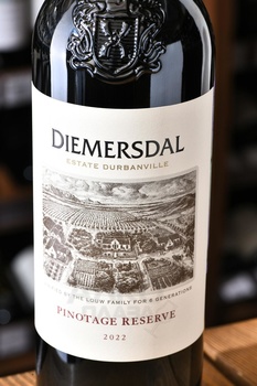 Diemersdal Pinotage Reserve - вино Димерсдал Пинотаж Резерв 0.75 л красное сухое