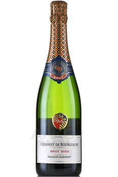 Francois Martenot Cremant de Bourgogne - вино игристое Франсуа Мартено Креман де Бургонь 0.75 л белое брют