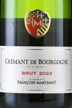 Francois Martenot Cremant de Bourgogne - вино игристое Франсуа Мартено Креман де Бургонь 0.75 л белое брют