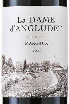 La Dame d’Angludet Margaux - вино Ля Дам д’Англюде Марго 0.75 л красное сухое