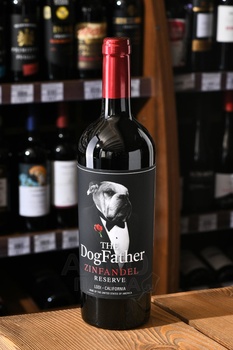 The Dog Father Reserve Zinfandel - вино Зэ Дог Фазер Резерв Зинфандель 0.75 л красное полусухое