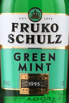 Fruko Schulz Green Mint - ликер Фруко Шульц Зеленая Мята 0.7 л