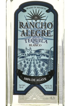 Rancho Alegre Blanco - текила Ранчо Алегре Бланко 0.7 л