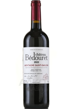 Chateau Bedouret Montagne-Saint-Emilion - вино Шато Бедуре Монтань Сент-Эмильон 0.75 л красное сухое