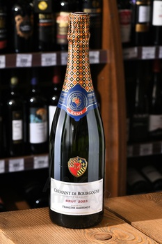 Francois Martenot Cremant de Bourgogne - вино игристое Франсуа Мартено Креман де Бургонь 0.75 л белое брют