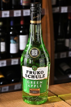 Fruko Schulz Green Apple - ликер Шульц Зеленое Яблоко 0.7 л