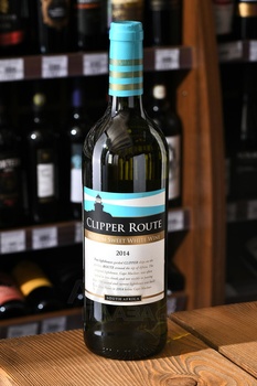 Clipper Route - вино Клипер Рут 0.75 л белое полусладкое