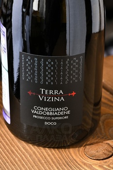 Prosecco Superiore Conegliano Valdobbiadene Terra Vizina - вино игристое Просекко Супериоре Конельяно Вальдоббьядене Терра Вицина 0.75 л белое экстра драй