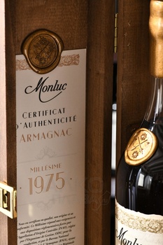 Monluc Armagnac 1975 - арманьяк Монлюк 1975 года 0.7 л