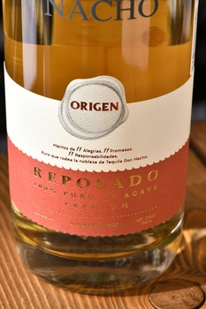 Don Nacho Origen Premium Reposado 100% Puro de Agave - текила Дон Начо Ориджин Премиум Репосадо 100% Пуро де Агава 0.75 л