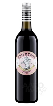 Вино Крымское Оригинальное красное полусладкое 0.75 л