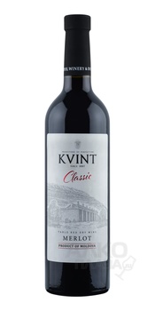 Kvint Merlot Classic dry - вино Квинт Мерло Классик 0.75 л красное сухое