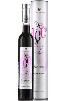 Fanagoria Ice Wine Saperavi - вино Фанагория Ледяное Вино Саперави 0.375 л красное сладкое в тубе