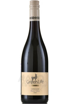 GreenLife Carmenere Maule Valley - вино ГринЛайф Карменер Мауле Валле 0.75 л красное сухое