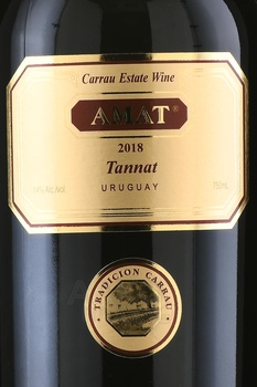 Carrau Amat Tannat - вино Амат Таннат 0.75 л красное сухое