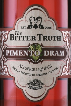The Bitter Truth Pimento Dram - Биттер Труф Пименто Драм 0.5 л