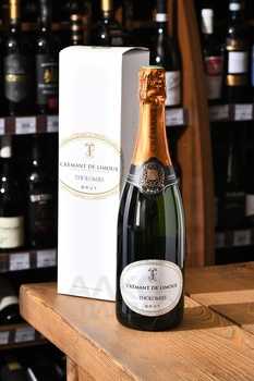 Tholomies Brut Cremant de Limoux AOC - вино игристое Толоми Креман де Лиму 0.75 л белое брют в п/у