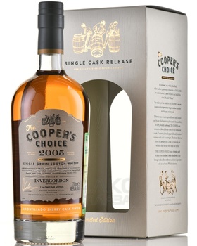 The Cooper’s Choice Invergordon Amontillado Sherry Cask Finish - виски Зе Куперс Чойс Инвергордон Амонтильядо Шерри Каск Финиш 0.7 л в п/у
