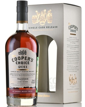 The Cooper’s Choice Teaninich Pedro Ximenez Sherry Wood Finish - виски Зе Куперс Чойс Тининич Педро Хименес Шерри Вуд Финиш 0.7 л в п/у