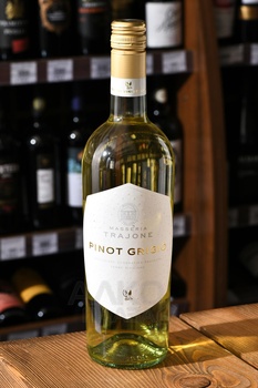 Masseria Trajone Pinot Grigio Terre Siciliane IGP - вино Массерия Трайоне Пино Гриджио 0.75 л белое сухое