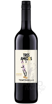 Tres Amigos Tempranillo - вино Трес Амигос Темпранильо 0.75 л красное полусладкое