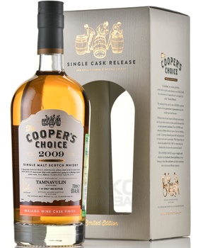 The Cooper’s Choice Tamnavulin Malaga Wine Cask Finish - виски Зе Куперс Чойс Тамнавулин Малага Вайн Каск Финиш 0.7 л в п/у