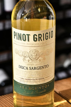Duca Sargento Pinot Grigio - вино Дука Сардженто Пино Гриджио 0.75 л белое сухое